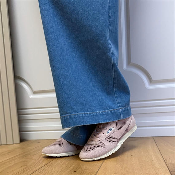 Autry Windspin Low Sneakers, Knit/Suede Silk  